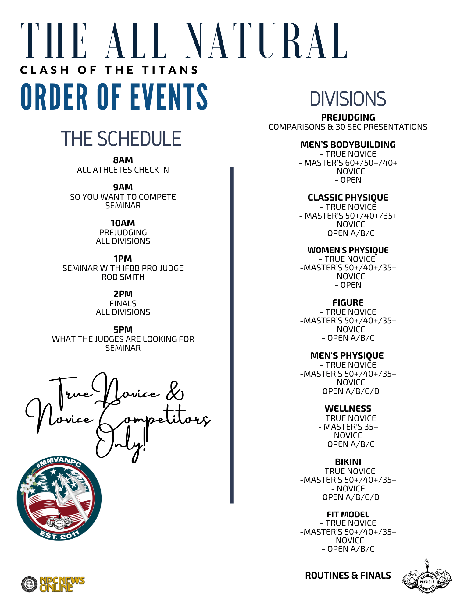 Clash Order of Events