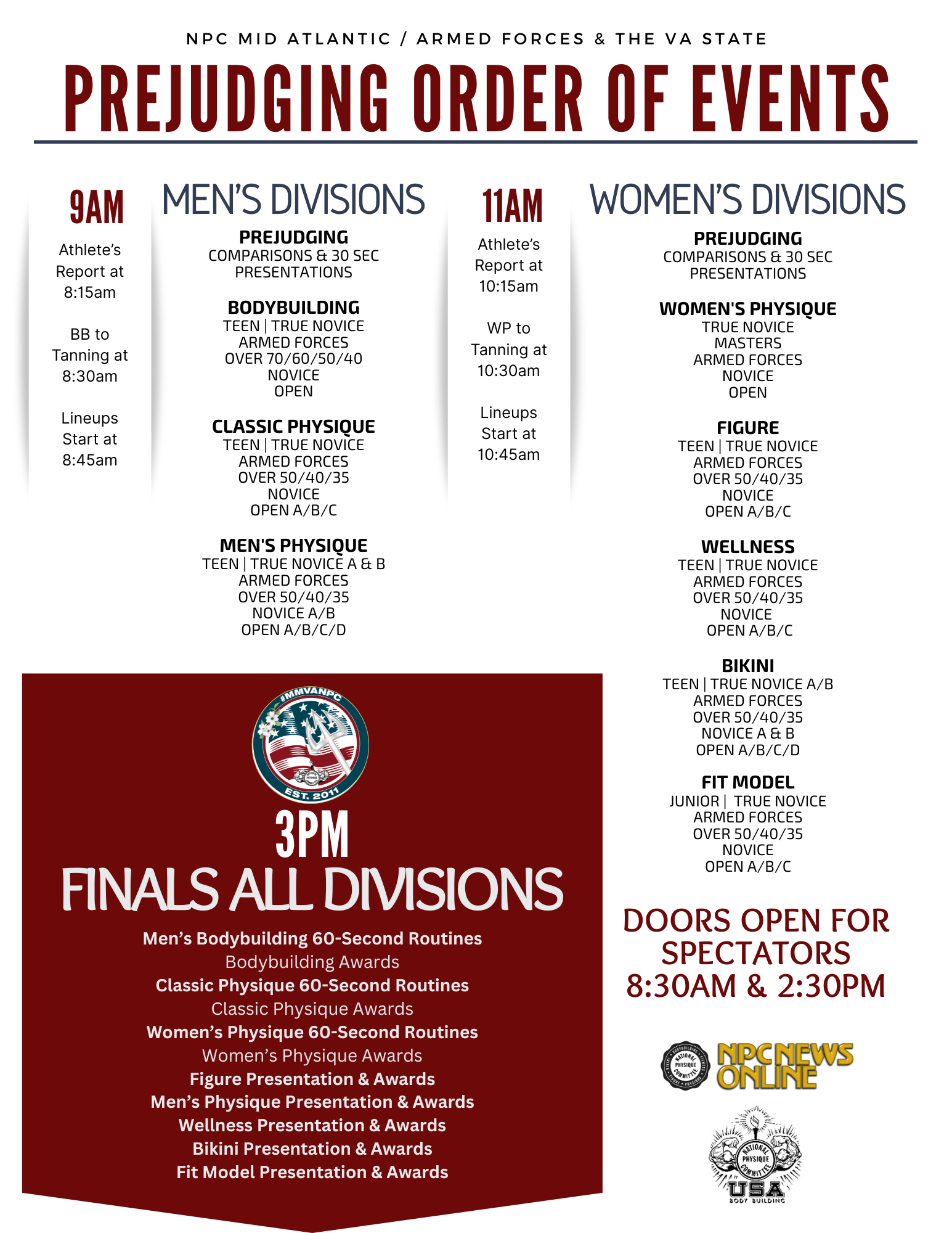 April 2026 Order of Events (2)